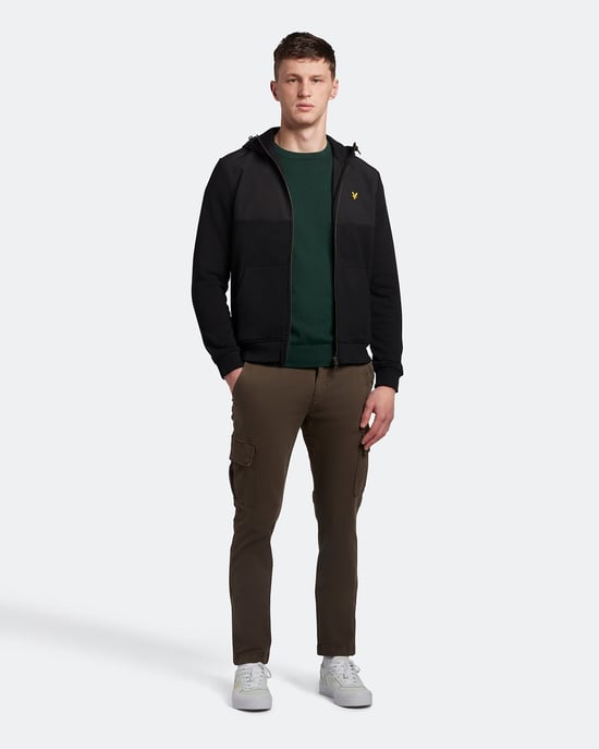 Lyle & Scott Baumwolle Merino Rundhalspullover in Grün - Image 2