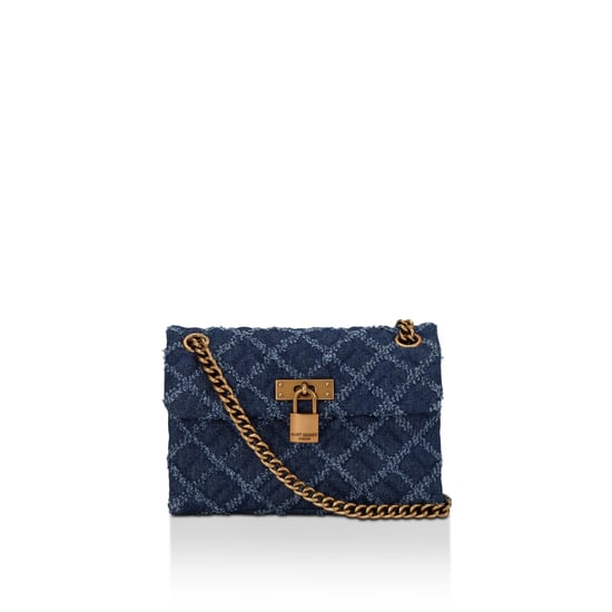 Kurt Geiger London Denim Kgl Mini Brixton Lock Bag