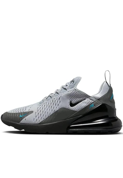 Nike Air Max 270 Turnschuhe, Wolf Grau / Schwarz Eisen - Image 1
