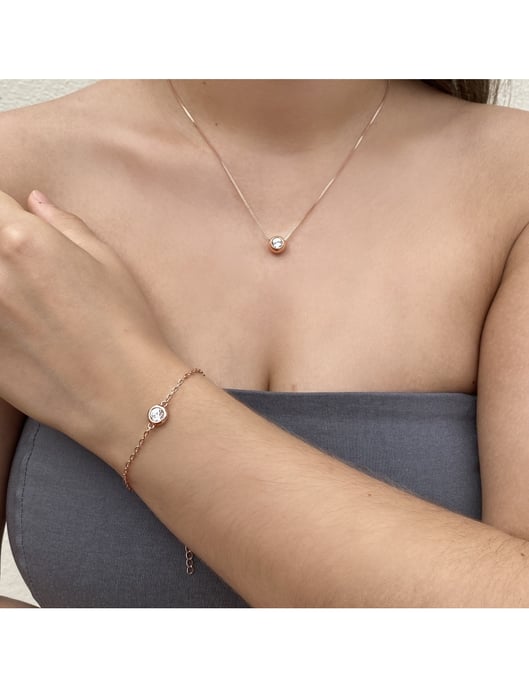 Geburt Mond Set - Rose Gold und Kristall - Image 2