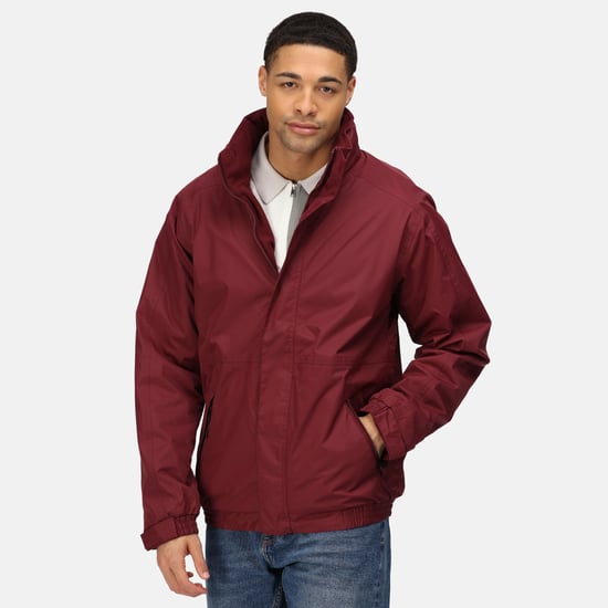 Regatta Mens Dover Waterproof Windproof Jacket (Burgundy/ Burgundy)