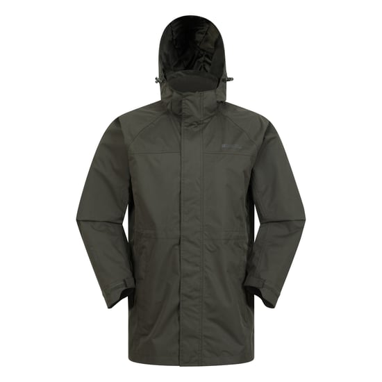 Mountain Warehouse Mens Westport Long Waterproof Jacket (Dark Khaki)