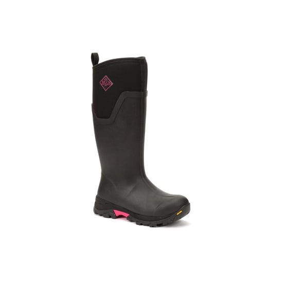 Muck Boots Arctic Ice Tall Rubber Black/Hot Pink Gummistiefel - Image 1