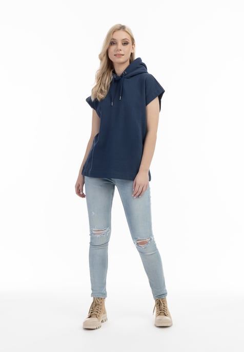 Dreimaster Oversize Sweatshirt Damen Marine - Image 2