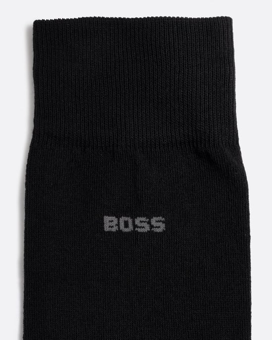 BOSS Orange Monogram Mens 2 Pack Regular Length Cotton Blend Socks