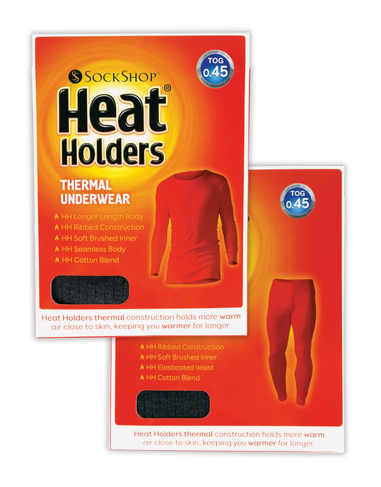 Herren Thermo-Unterwäsche-Set | Wärmespender | Winter Long Sleeve Top & Long Johns - Charcoal - Image 2