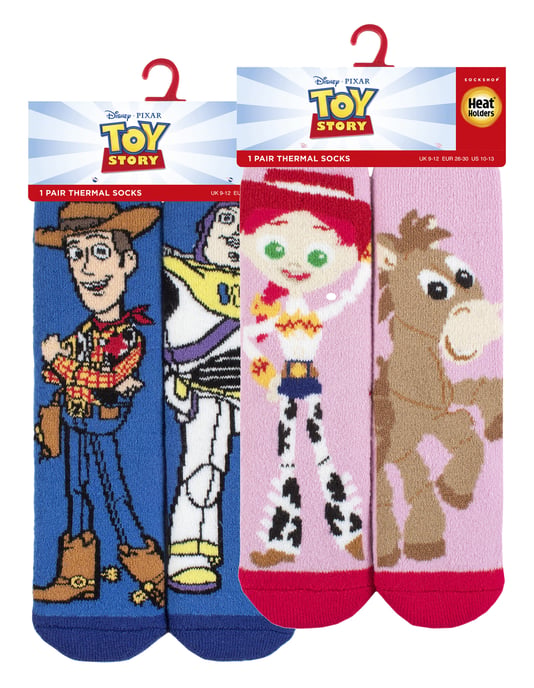 2 Paar Multipack Kinder Toy Story Socken | Wärmehalter | Neuheit Thermowarme Lustige Woody Disney Socken für Jungen - Toy Story - Image 2