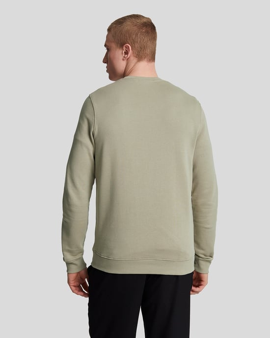 Lyle & Scott Branded Sage Uniform Green Pullover-Sweatshirt - Image 3
