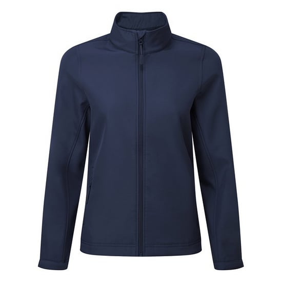Premier Womens/Ladies Windchecker Recycled Printable Soft Shell Jacket (Navy) - Image 1
