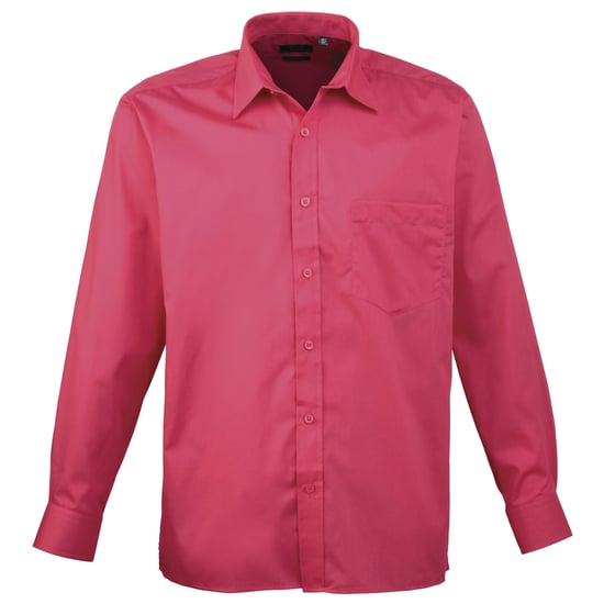 Premier - "Premier" Formelles Hemd für Herren Langärmlig (Hot Pink) - Image 1