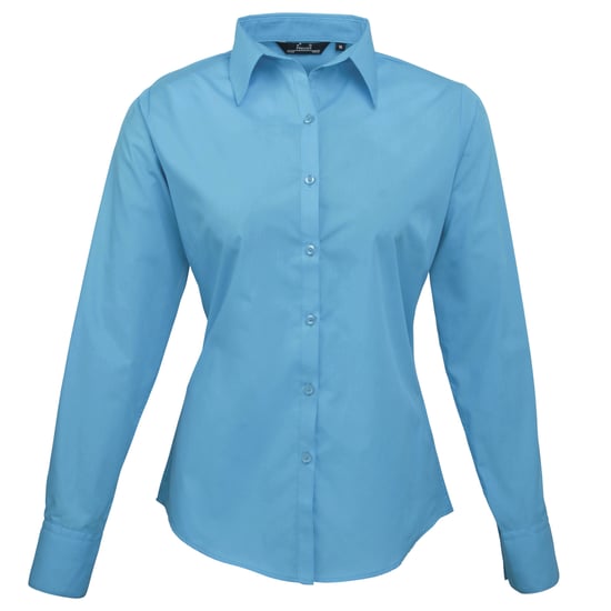 Premier - Bluse für Damen Langärmlig (Türkis) - Image 1