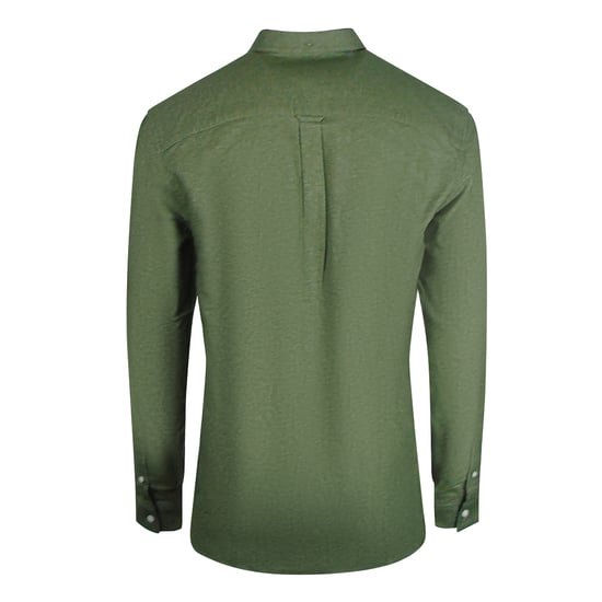 Lyle & Scott Langarm-Chambray-Hemd in Moosgrun - Image 2