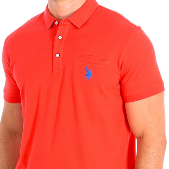 ARK Short Sleeve Polo with contrasting lapel collar 61671 man