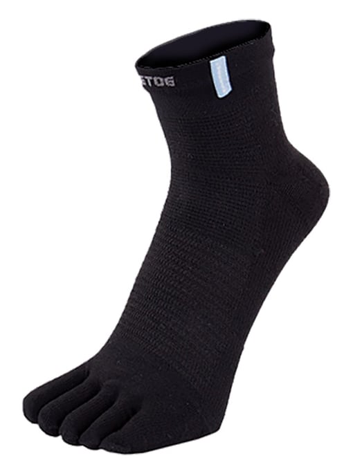 TOETOE - Herren- und Damen-Feuchtigkeitsableitende Outdoor-Trainer-Socken mit Zehen-Design - Schwarz - Image 1