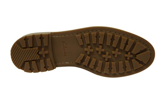 Clarks Foxwell Hall Mens Dark Sand Shoes