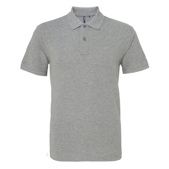 Asquith & Fox Mens Plain Short Sleeve Polo Shirt (Heather)
