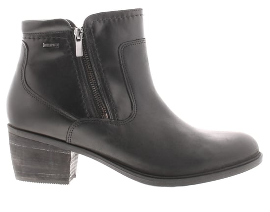 Clarks Womens Ankle Boots Neva Zip Leather Zip black - Image 2