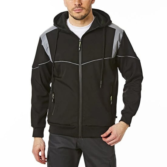 Lee Cooper - Kapuzenjacke Reflektierend für Herren (Schwarz) - Image 5