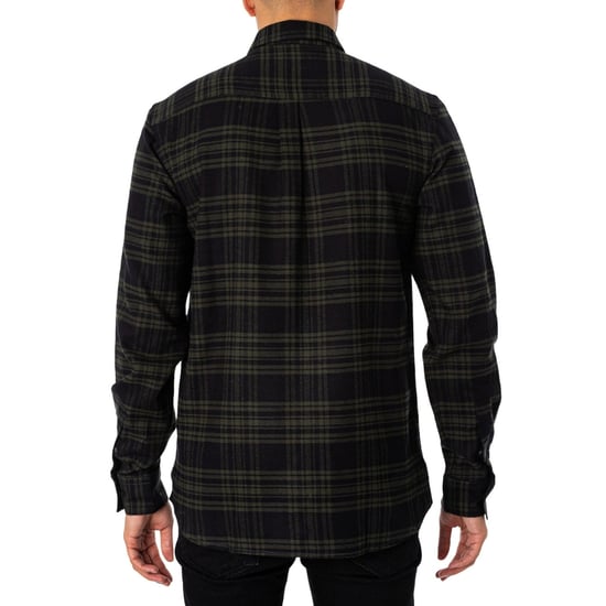 Lyle & Scott Langarm-Flanellhemd mit Bergmoosgrün-Karomuster - Image 3