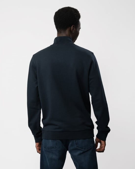 Lyle & Scott Herren Bestickter Viertelreißverschluss Sweatshirt - Image 4