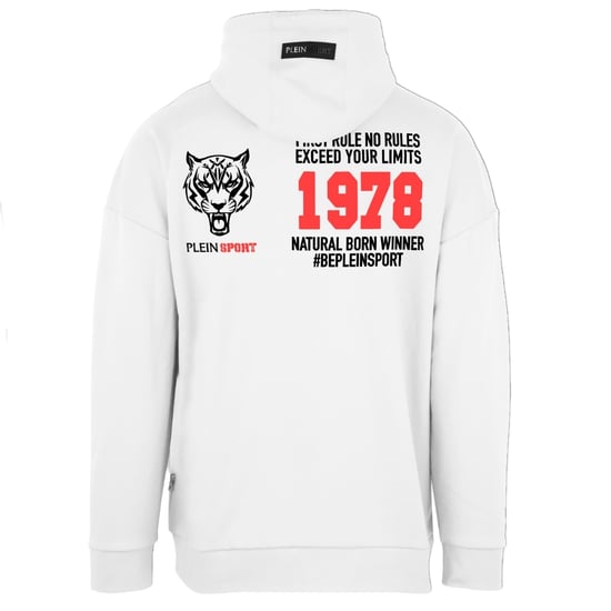 Plein Sport Natural Born Winner Weisser Kapuzenpullover - Image 2