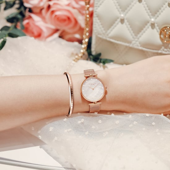 VICTORIA HYDE Set cadeau montre blanc nacré/or rose - Image 2