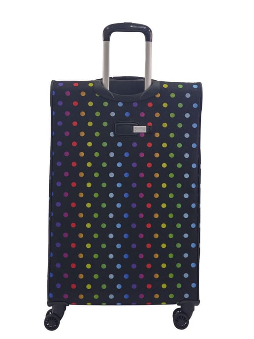 Lightweight Print 8 Wheel Luggage Travel Soft Suitcases
