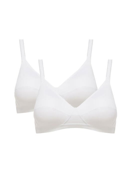 P00BD Playtex Basic Micro Support Soft Cup Bras 2 Pack
