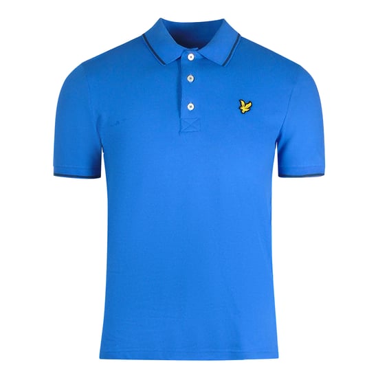 Lyle & Scott Fruhlingsblaues Poloshirt mit Tipped Collar - Image 1