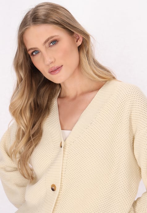 Dreimaster Cardigan Damen Creme - Image 5