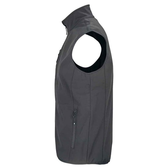 SOLS Herren Falcon Softshell Recycled Body Warmer (Holzkohle) - Image 2