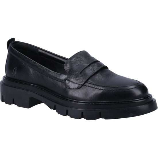 Hush Puppies Reece Leder Damen Schwarz Loafers - Image 1