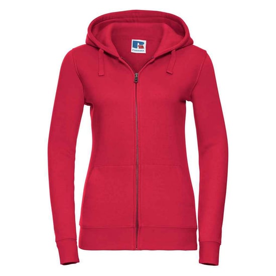 Russell - "Authentic" Kapuzenpullover Durchgehender Reißverschluss für Damen (Rot) - Image 1