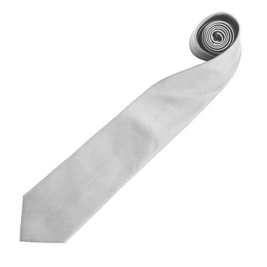 Premier Herren Krawatte Colours, unifarben (Silber) - Image 2