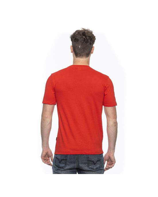 19V69 Italia Mens T-Shirt Red Mike Red