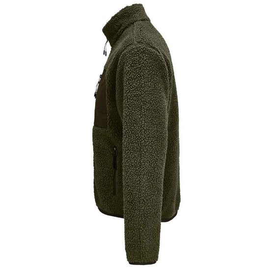 SOLS Unisex Erwachsene Fury Sherpa Fleece Jacke (Army/Dark Army) - Image 2