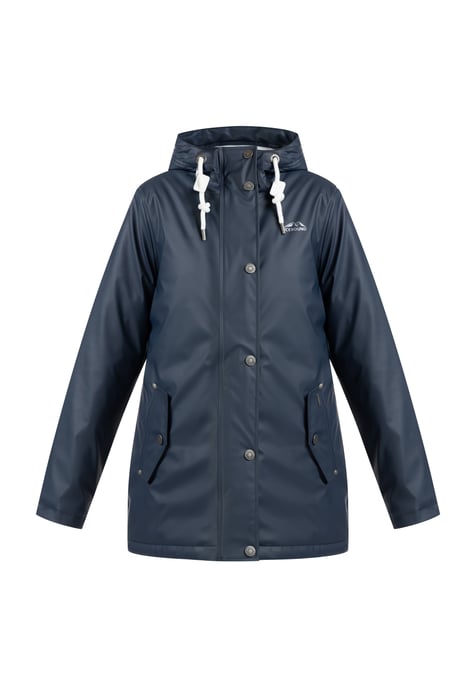 ICEBOUND Wattierte Regenjacke Damen Marine - Image 1