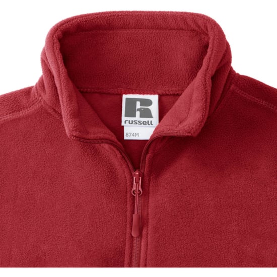 Russell Herren 1/4 Zip Outdoor Fleece Top (Klassisch Rot) - Image 4