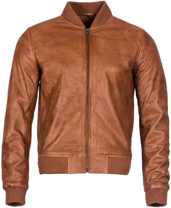 Varisty leather bomber jacket