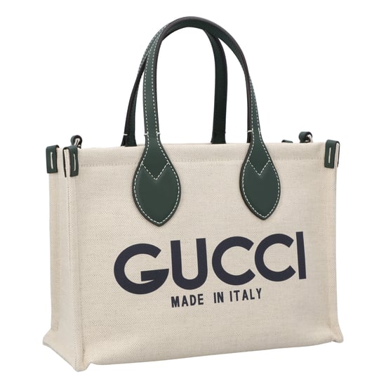 Gucci Kleine Tragetasche mit Gucci-Print Grün - Image 2
