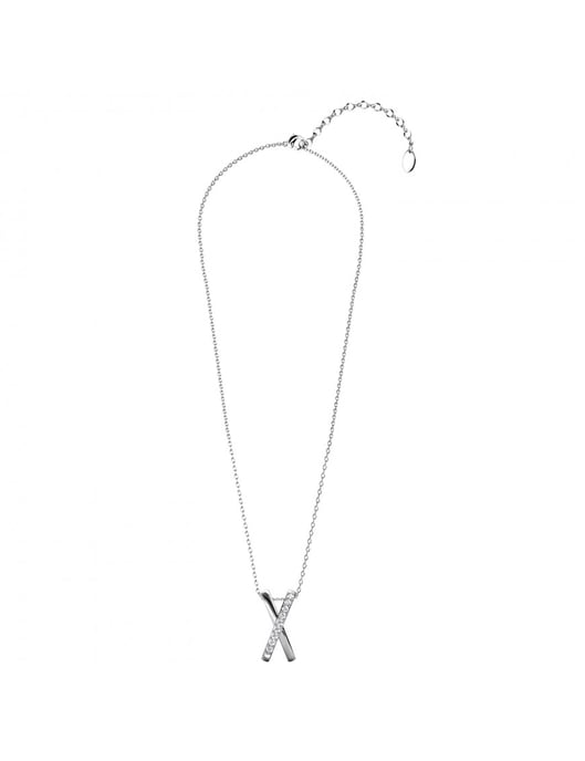 X Duo-Anhänger - Silber und Kristall - Image 5