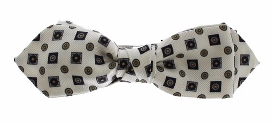 Dolce & Gabbana White Silk Bowtie Leather Men's Belt Gift Box - Image 3