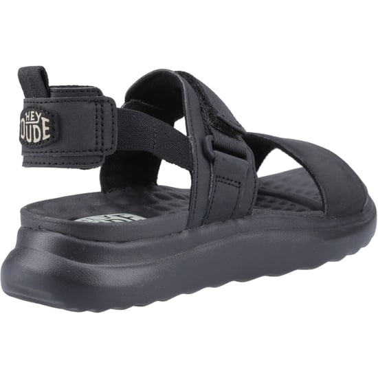 HEYDUDE Collins Mono Sport Textil Damen Schwarz Sandalen - Image 2