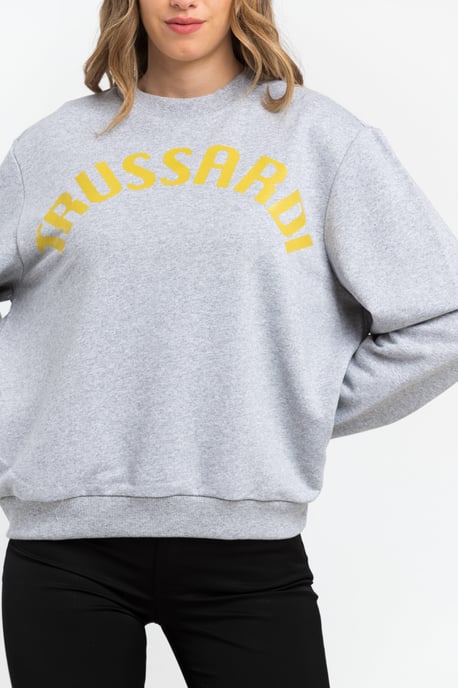 Trussardi - Pull en coton gris pour femme - Image 3