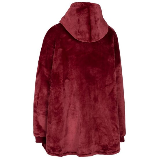 Trespass Unisex Adult Cosiness Oversized Hoodie Blanket (Dark Cherry)