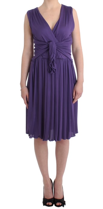 Galliano Purple sheath dress