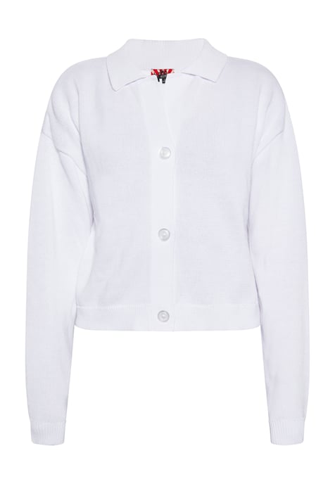 Mymo Strickjacke Damen weiss - Image 1