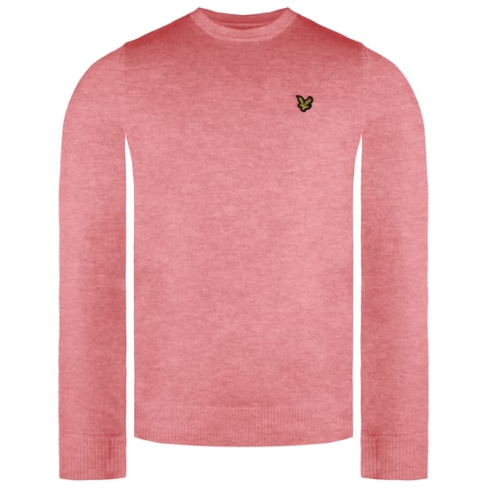Lyle & Scott Merino Herren Pink Pullover - Image 1