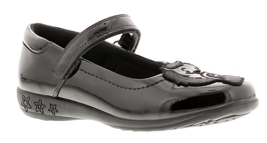 Buckle My Shoe Girls Infants School Shoes Rainbow black
