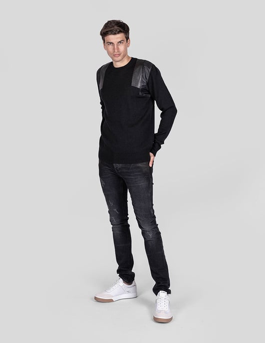 Les Hommes Pullover Herren schwarz - Image 2
